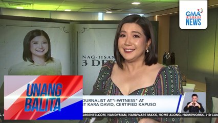 Award-winning jounalist at "i-Witness" at "Pinas Sarap" host Kara David, certified Kapuso pa rin | Unang Balita