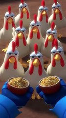 Let's Feed the Chickens with Mecha Builders! #sesamestreet#shortvideo