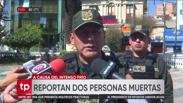 Bajas temperaturas: Policía reporta dos muertos por hipotermia en La Paz