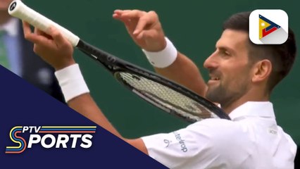 “Pump it up” Energy Booster dance ni Novak Djokovic para makuha ang ika-100 na panalo sa Wimbledon