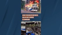 Akibat Percikan Api dari Mesin, Bus Ini Ludes Terbakar di Temanggung