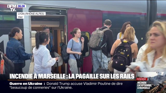 Je n'ai pas de solution de logement, ni de visibilité sur le prochain train : la pagaille sur les rails avec l'incendie à Marseille