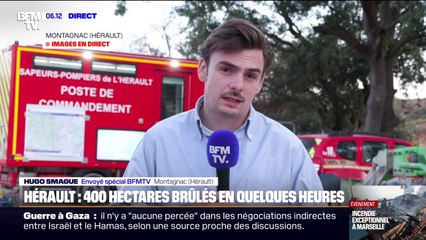 Incendie dans l'Hérault: le feu n'est pas encore fixé, mais la situation s'est améliorée