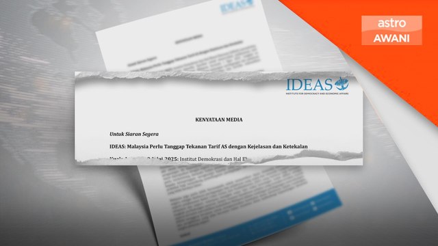IDEAS gesa Malaysia tangani tekanan tarif AS secara tegas dan telus