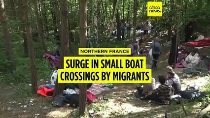 Small boat crossings by migrants in northern France on the rise