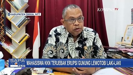 Detik-Detik Mahasiswa KKN Terjebak Erupsi Gunung Lewotobi Lari Selamatkan Diri | SAPA PAGI