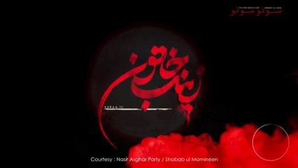 Haye Zainab Veer Di Sonu Monu 2020Nasir AsgharShababul Momineen Nohay