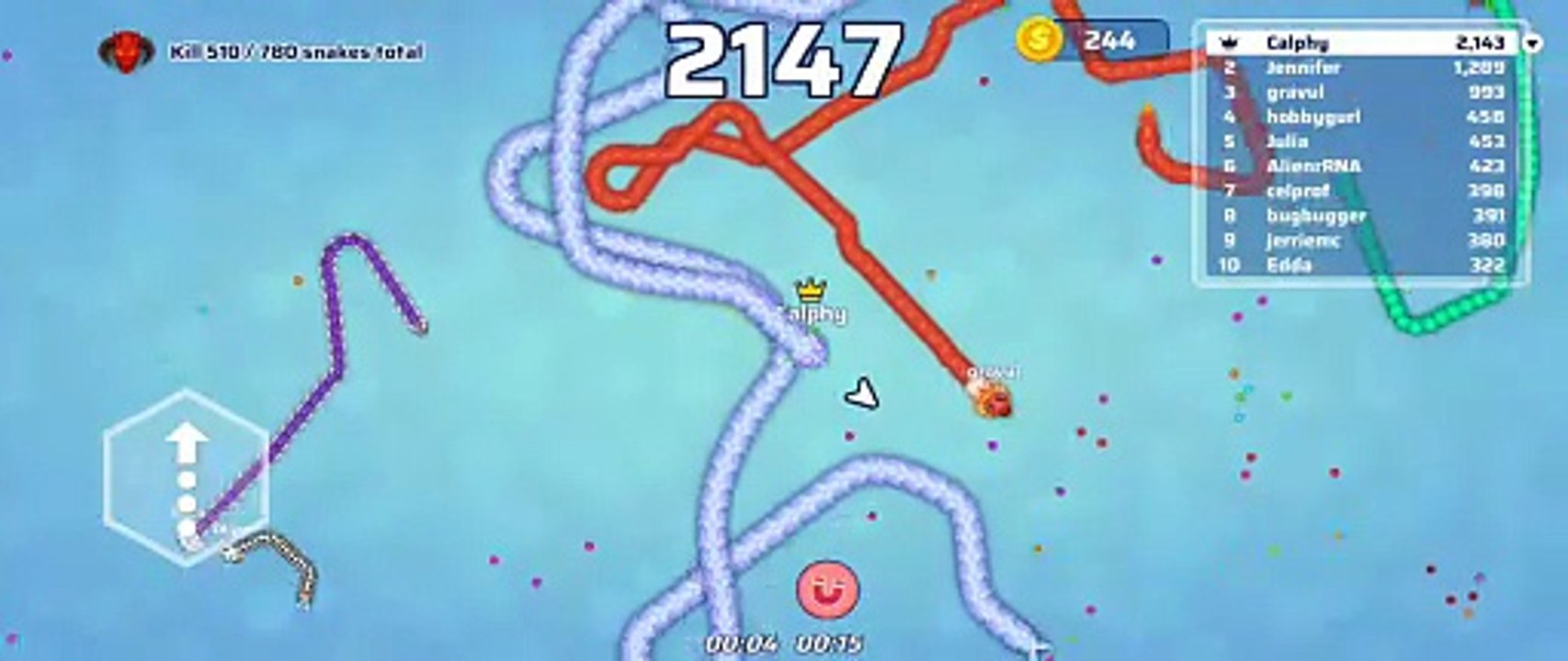 I Was Very Confused 🤔 And That Made Me Die Easily In This Game Play Video - Snake.io