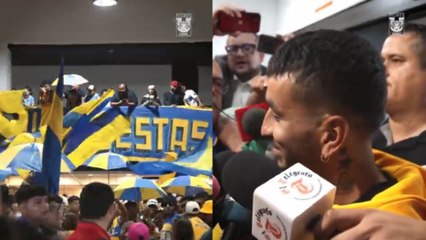 Increíble recibimiento a Correa en el aeropuerto de Nuevo León: "Me identifico mucho con el Tigres"
