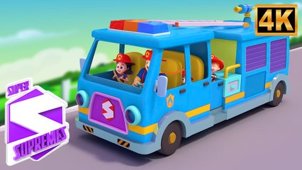 Räder am Feuerwehrauto 🚒 | Kinderlieder auf Deutsch | Zebra Deutschland