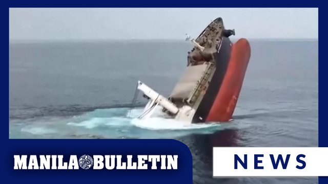 5 Filipino seafarers rescued as cargo ship attacked by Houthi rebels in Red Sea sinks