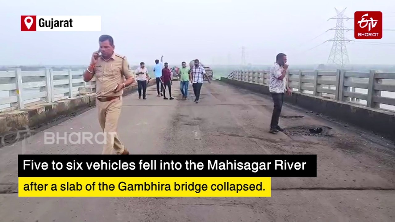 9 Dead As Vehicles Plunge Into River After Bridge Collapses In Gujarat's Vadodara