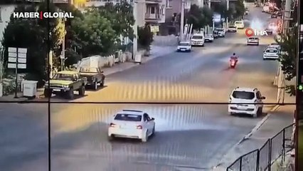 Drift denemesinde hüsran: Hem kaza yaptı hem ceza yedi