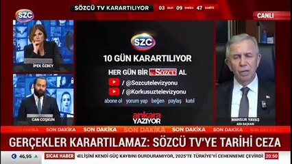 Mansur Yavaş:  Bugün yapılanlar CHP'li belediye başkanlarının önünü kesmek, onları çalıştırmamak içinse ben bugün bırakırım.