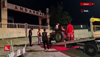 Denizli'de komşunun traktörünü çalıp 60 bine sattılar