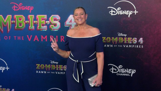 Camryn Manheim Zombies 4: Dawn of the Vampires Premiere Blue Carpet