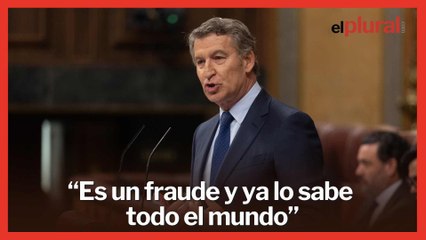 Feijóo, sin miramientos, sube el tono contra Sánchez: “Es un fraude”