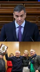 El homenaje de Pedro Sánchez a Suso Díaz, el padre de Yolanda Díaz, en el Congreso