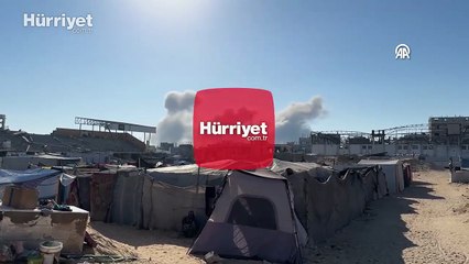 İsrail, Han Yunus’un batısında bir yerleşim bölgesini yoğun bombardımanla hedef aldı