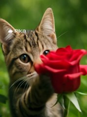 Romantic proposed funny cat