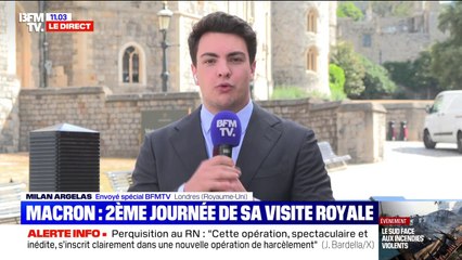 Visite d'État à Londres: Emmanuel Macron s'est recueilli sur la tombe d'Élisabeth II, au château de Winsdor