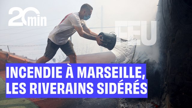 Les riverains sidérés après l’incendie aux portes de Marseille