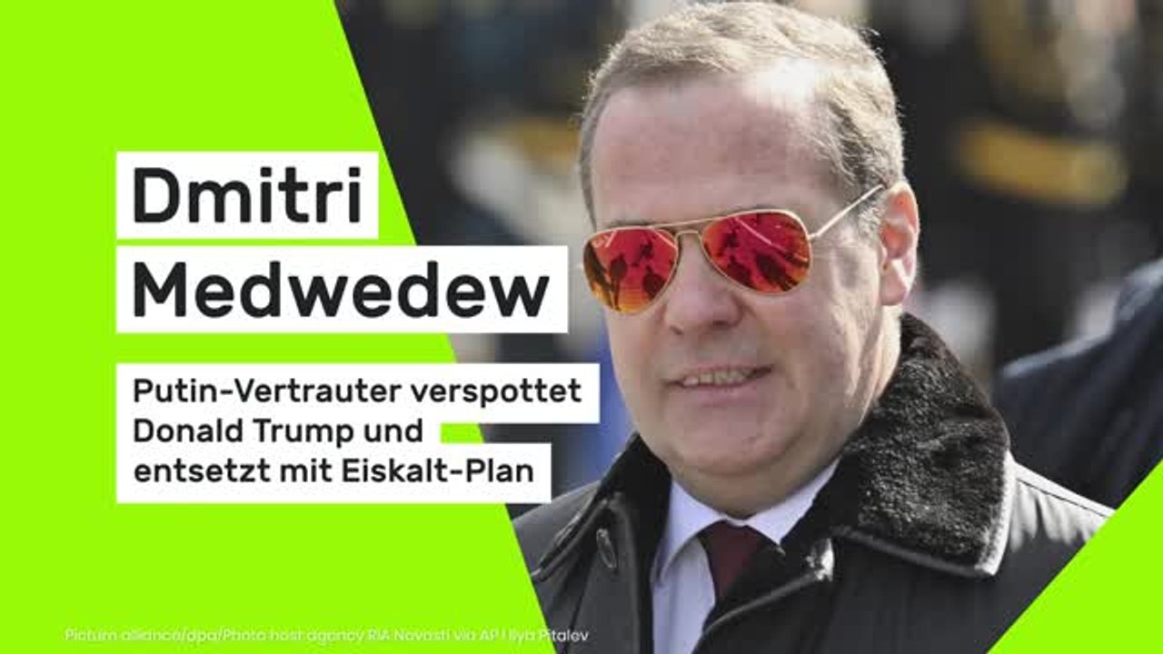 Dmitri Medwedew: Putin-Vertrauter verspottet Donald Trump und entsetzt mit Eiskalt-Plan