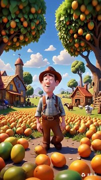 Hungry farmer eats all his chickens' eggs to make an omelette 😭#ai