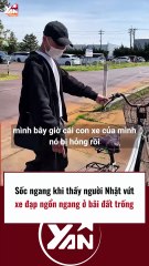 Sốc ngang khi thấy người Nhật vứt xe đạp ngổn ngang ở bãi đất trống