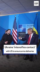 Ukraine 'intensifies contact' with US to ensure arms deliveries