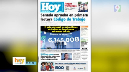 Titulares prensa dominicana miércoles 09 de julio 2025 | Hoy Mismo