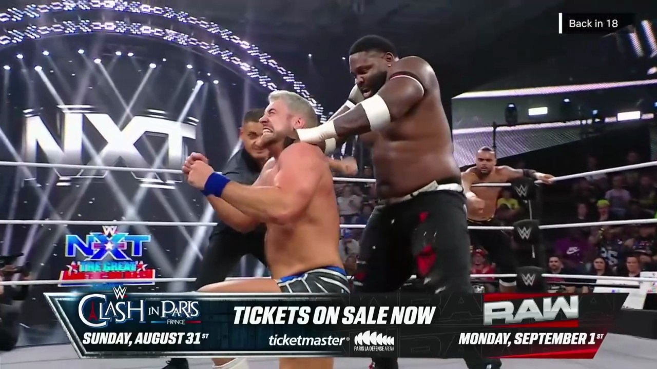 NXT July 08, 2025 - Joe Hendry & Mike Santana Vs High Ryze (Tyson Dupont & Tyriek Igwe) _ Tag Team Match
