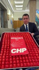 Osman Gökçek CHP'yi rezil kepaze etti! TBMM'ye getirdiği baklava olay oldu