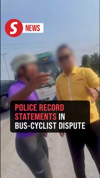 Police record statements from bus driver, cyclists involved in roadside row