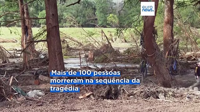 Mais de 160 pessoas continuam desaparecidas após as mortíferas inundações no Texas