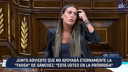 Junts advierte que no apoyará eternamente la "farsa" de Sánchez: "Está usted en la prórroga"