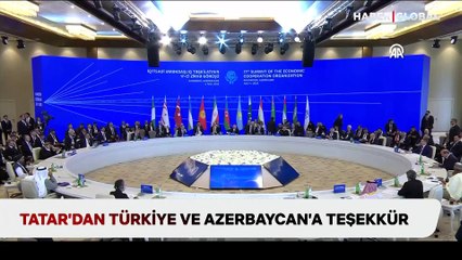 Tatar'dan Türkiye ve Azerbaycan'a teşekkür