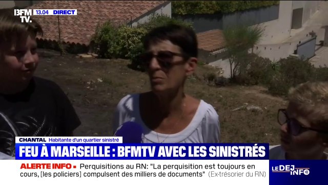 Feu à Marseille: On a vu la fumée arriver , raconte cette sinistrée qui a été évacuée aux Pennes-Mirabeau