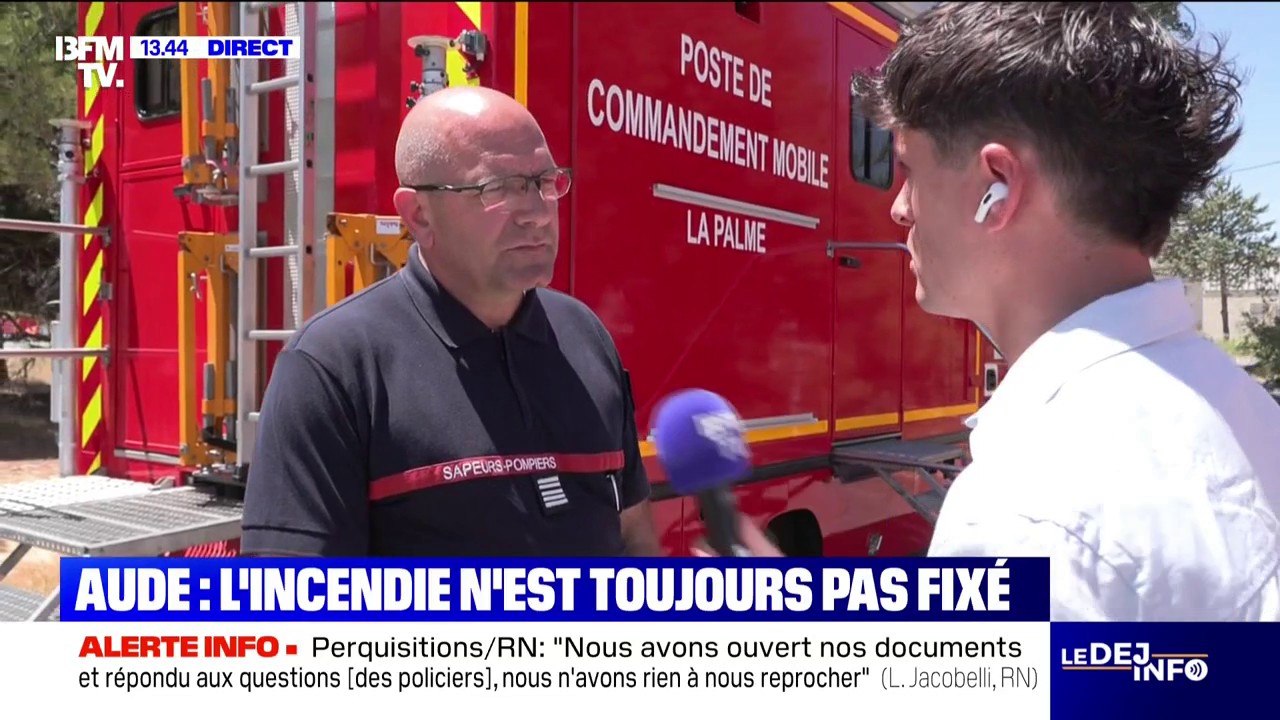 Incendie dans l'Aude: "Les conditions restent à risque", assure le directeur du SDIS 11