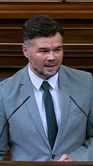 Rufián a Sánchez: "Si esto escala, que la gente decida"