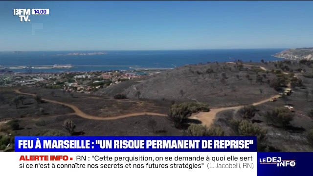 Feu à Marseille: Un risque permanent de reprise et 10 habitations détruites