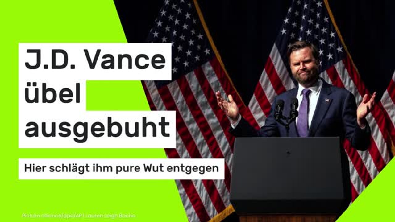 J.D. Vance: Trump-Vize übel ausgebuht - Hier schlägt ihm pure Wut entgegen