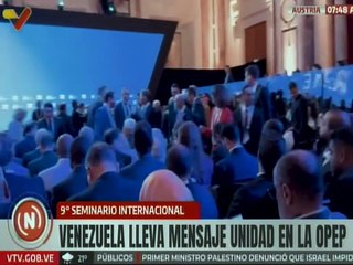 Vicepresidenta Delcy Rodríguez participa en el 9° Seminario Internacional de la OPEP