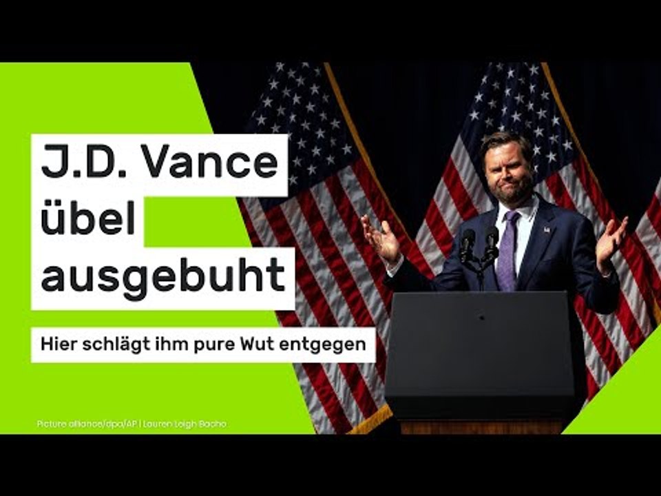 J.D. Vance: Trump-Vize übel ausgebuht - Hier schlägt ihm pure Wut entgegen