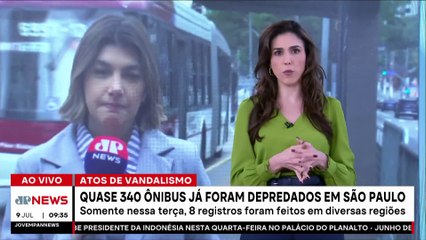 Mais de 300 ônibus já foram depredados em São Paulo