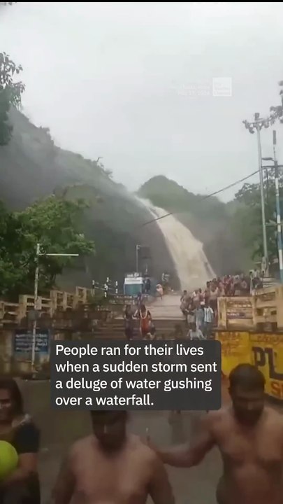 Deadly Flash Flood -At Popular- Waterfall