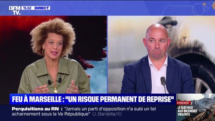 Incendies à Marseille: "On reste en vigilance extrême", explique Mickaël Biberon, porte-parole de l'UNSA sapeurs-pompiers
