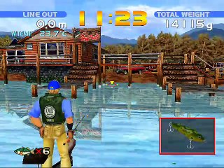 Sega Bass Fishing online multiplayer - dreamcast
