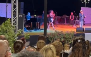 irruzione concerto di Albano