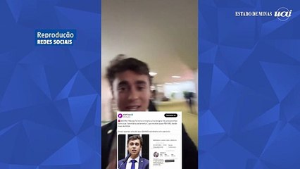 Nikolas Ferreira ironiza polêmica com designer de sobrancelhas